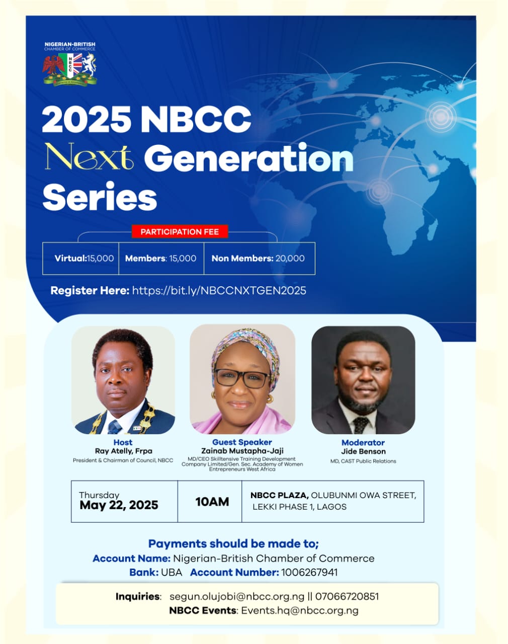 The Nigerian-British Chamber of Commerce - NBCC invites you to Next Generation Series 2025